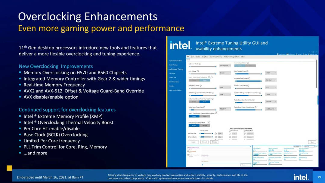 Specifiche tecniche CPU Intel Rocket Lake-S - Hardware Configuration