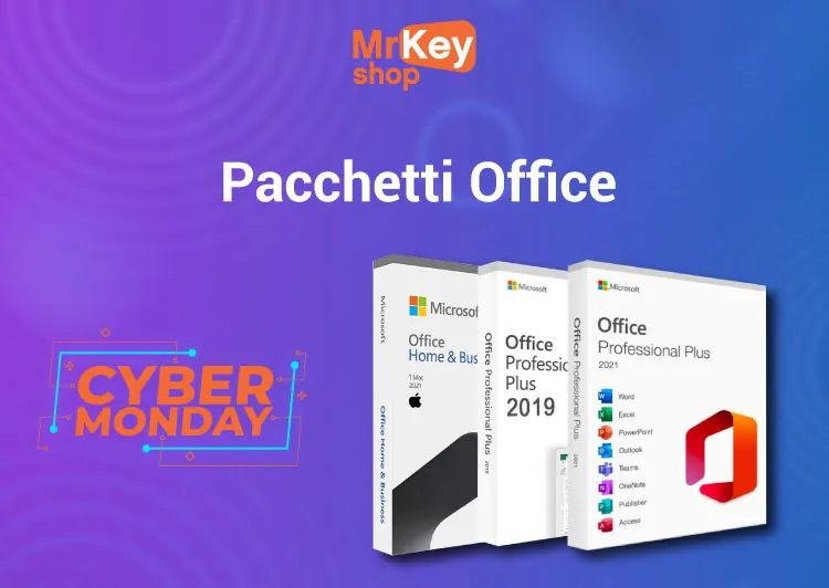 Cyber Monday offerta pacchetti office su Mr Key Shop